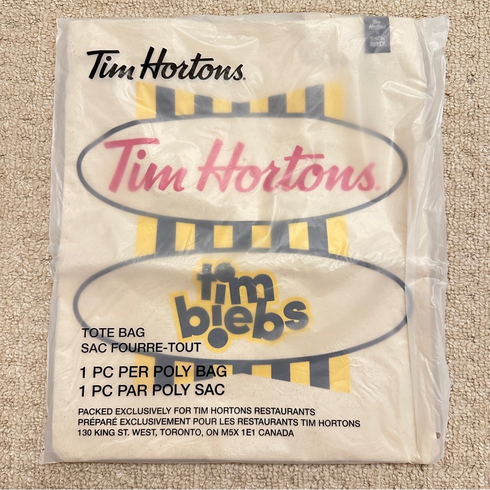 Tim hortons x Justin Bieber Tote(sealed)
